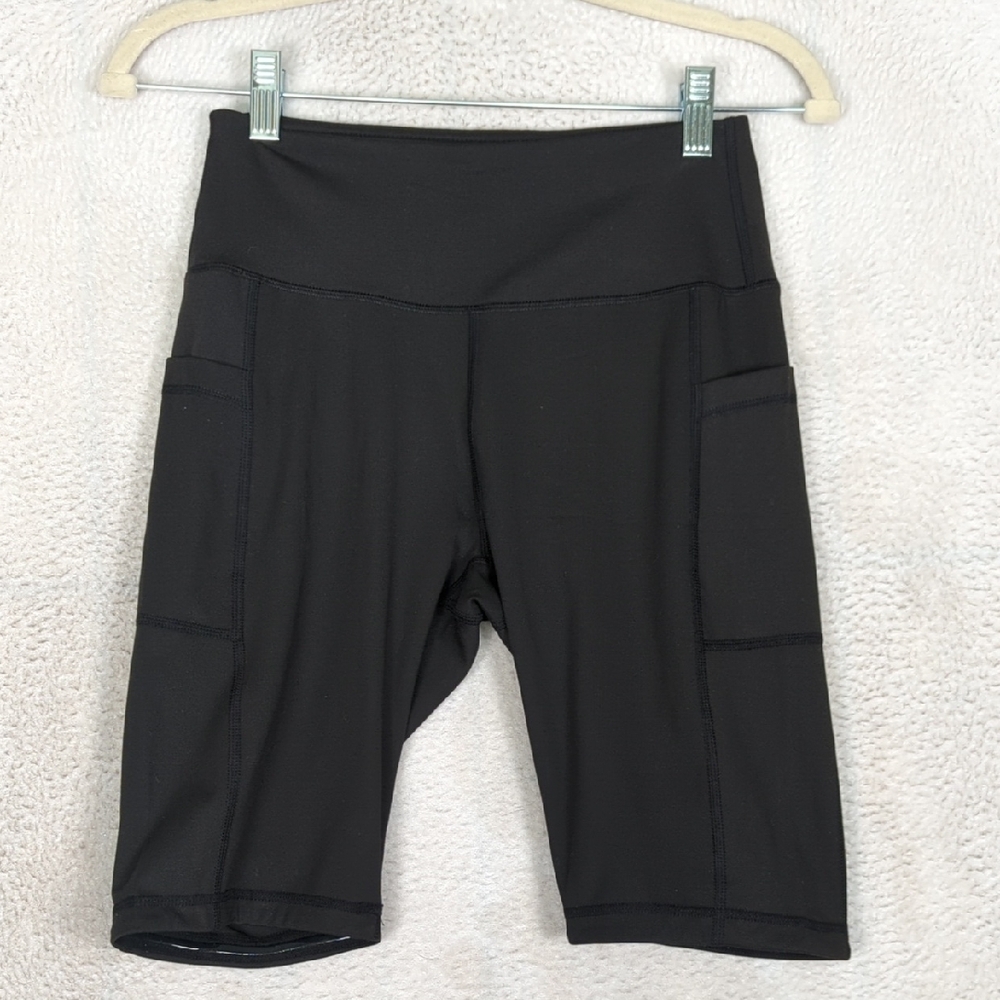 Tree Week Women's Black Athletic Biker Shorts‎ Size S
